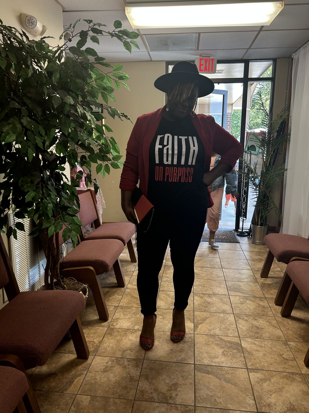 Customer photo review of Faith on Purpose Signature T-Shirt - Women's - Black