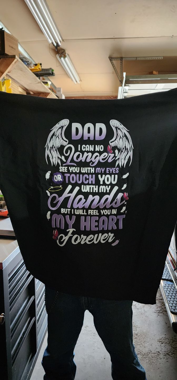 Customer photo review of Dad - I Can No Longer See You Hoodie