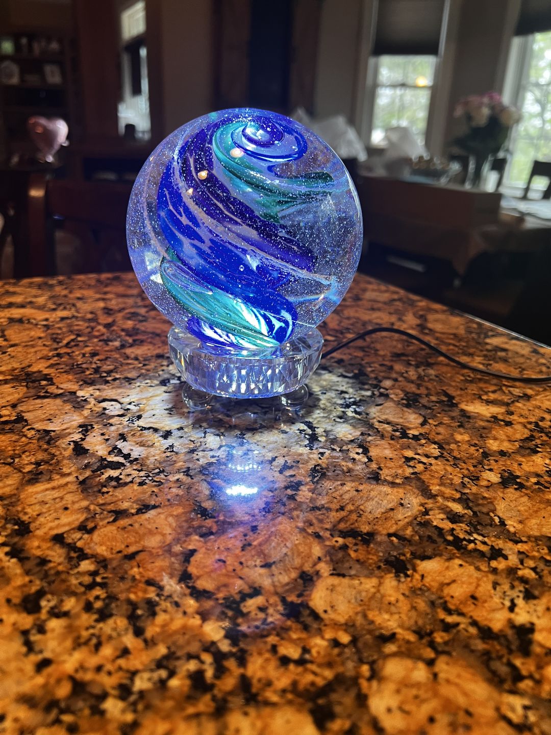 Customer photo review of Lucite Light Stand - White Light