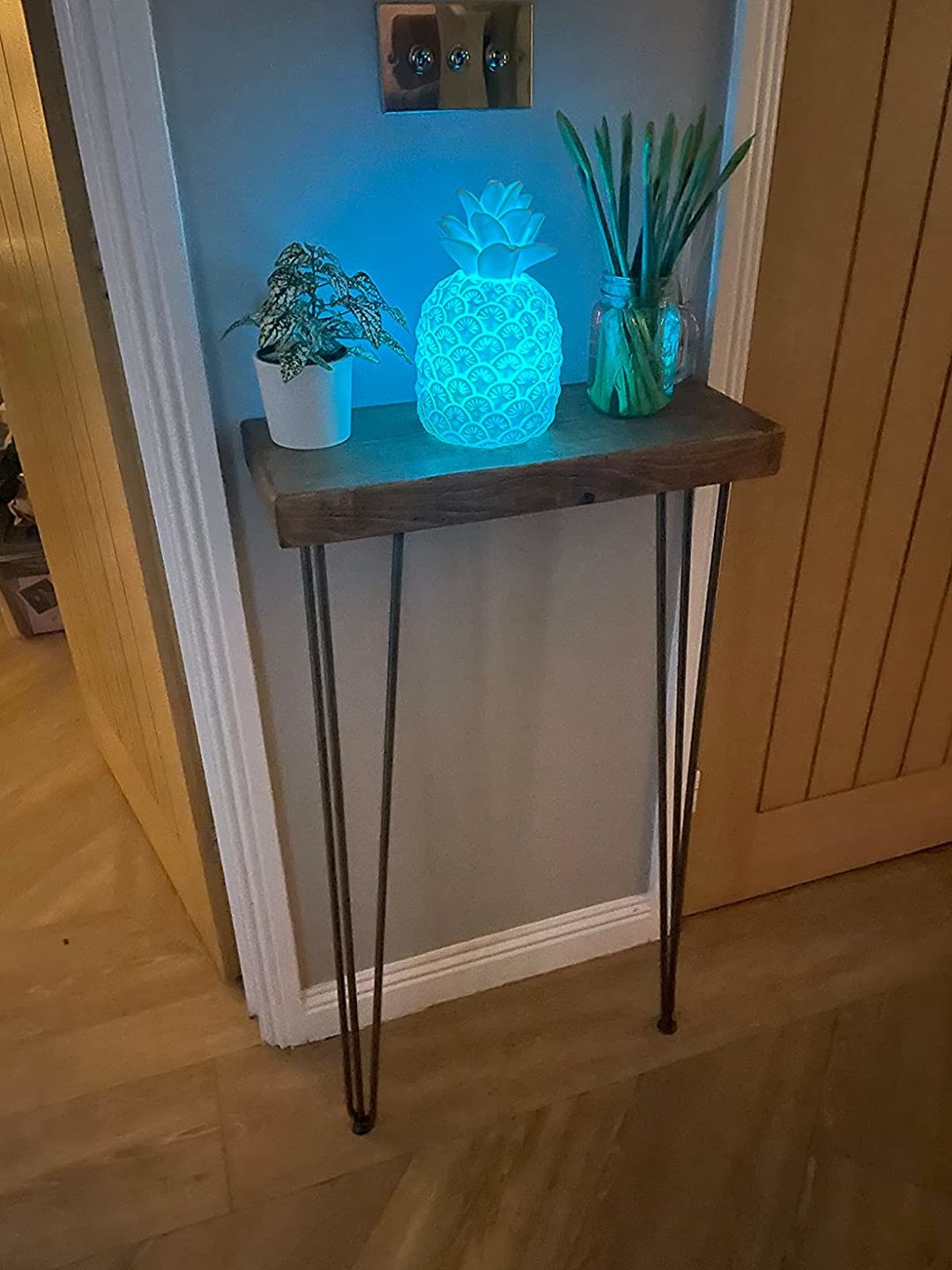 Customer photo review of Console Table 20cm Depth | Hairpin Leg