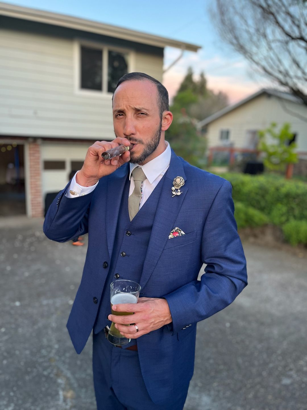 Customer photo review of The Sage Tie Set