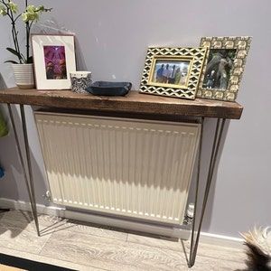 Customer photo review of Console Table 20cm Depth | Hairpin Leg