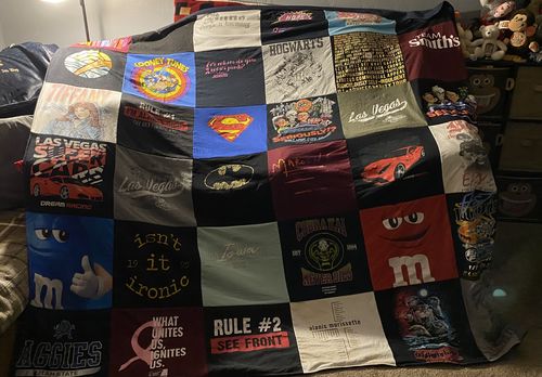 T-shirt quilt featuring utah state aggies by Dawnell from UT