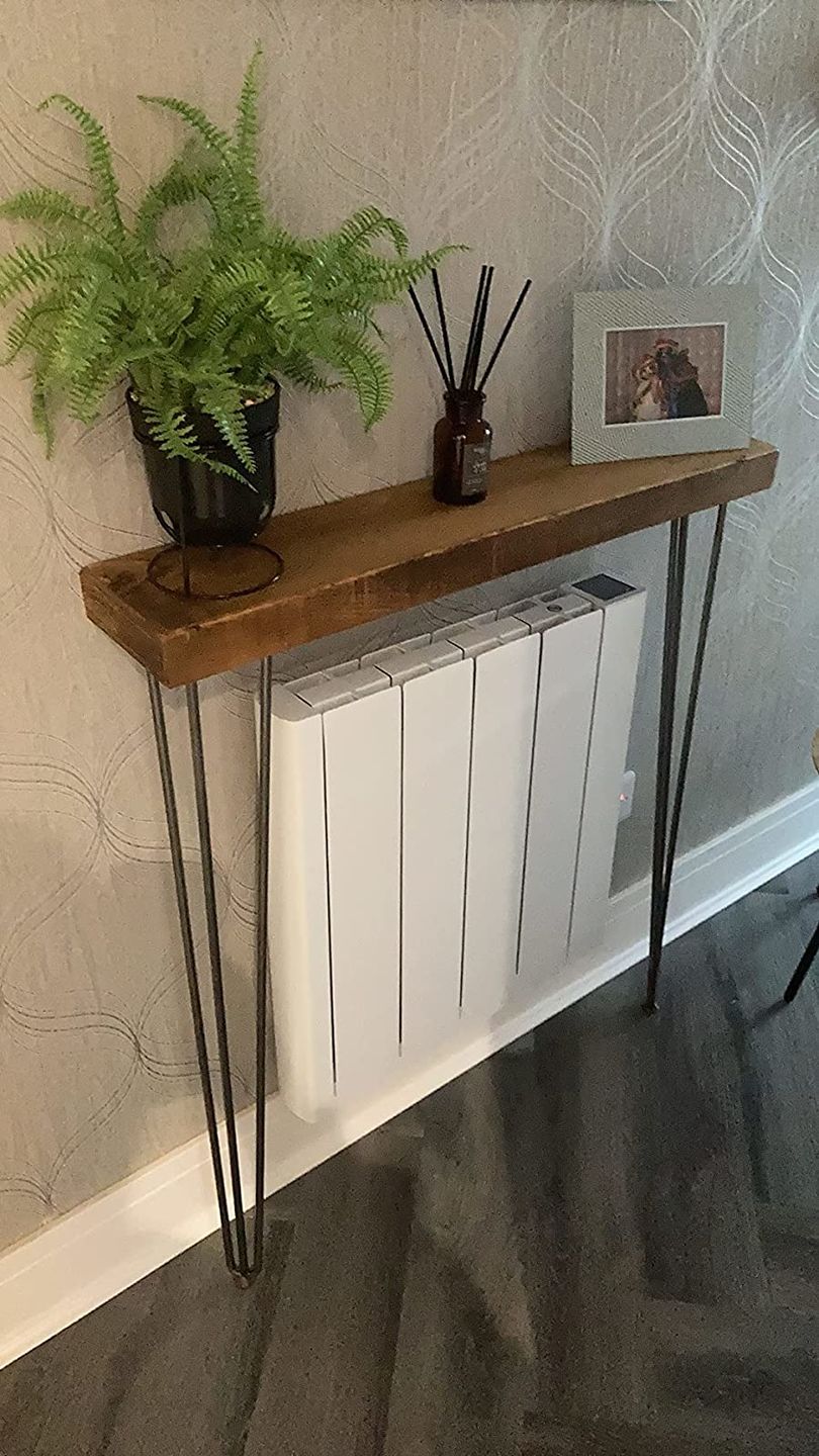 Customer photo review of Console Table 20cm Depth | Hairpin Leg