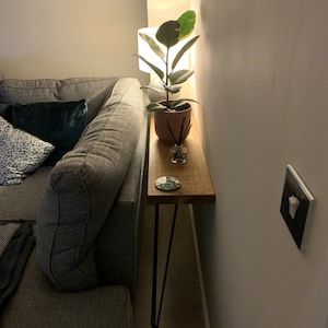 Customer photo review of Console Table 20cm Depth | Hairpin Leg