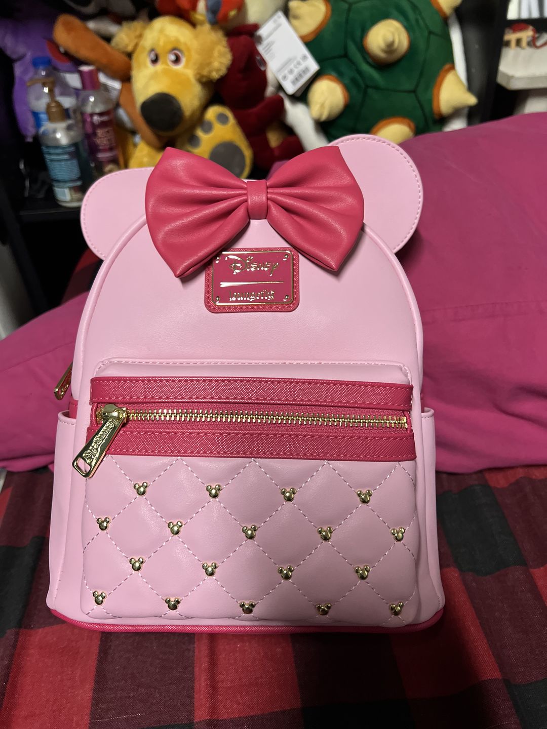 Customer photo review of 707 Street Exclusive - Loungefly Disney The Minnie Mouse Classic Series Mini Backpack - Strawberry Macaron