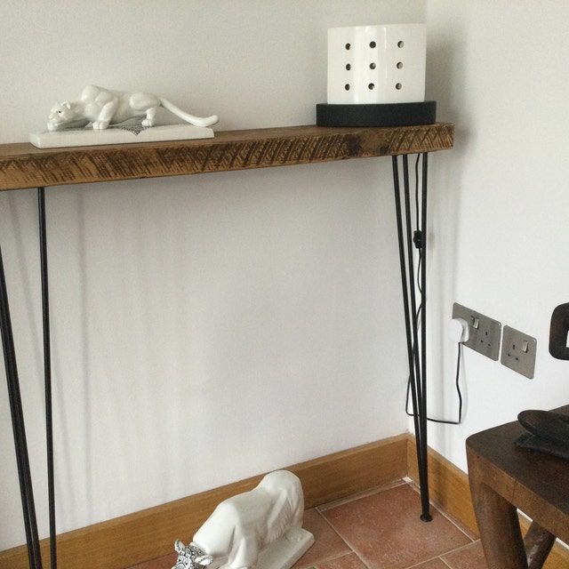 Customer photo review of Console Table 20cm Depth | Hairpin Leg