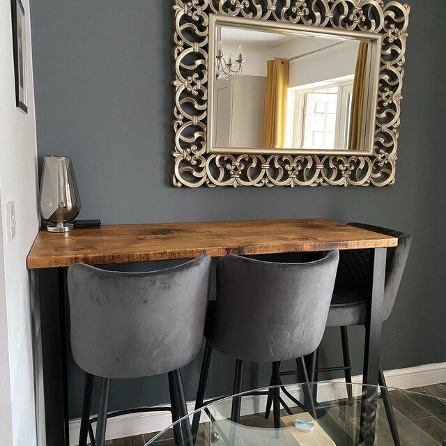 Customer photo review of Industrial Breakfast Bar | Counter