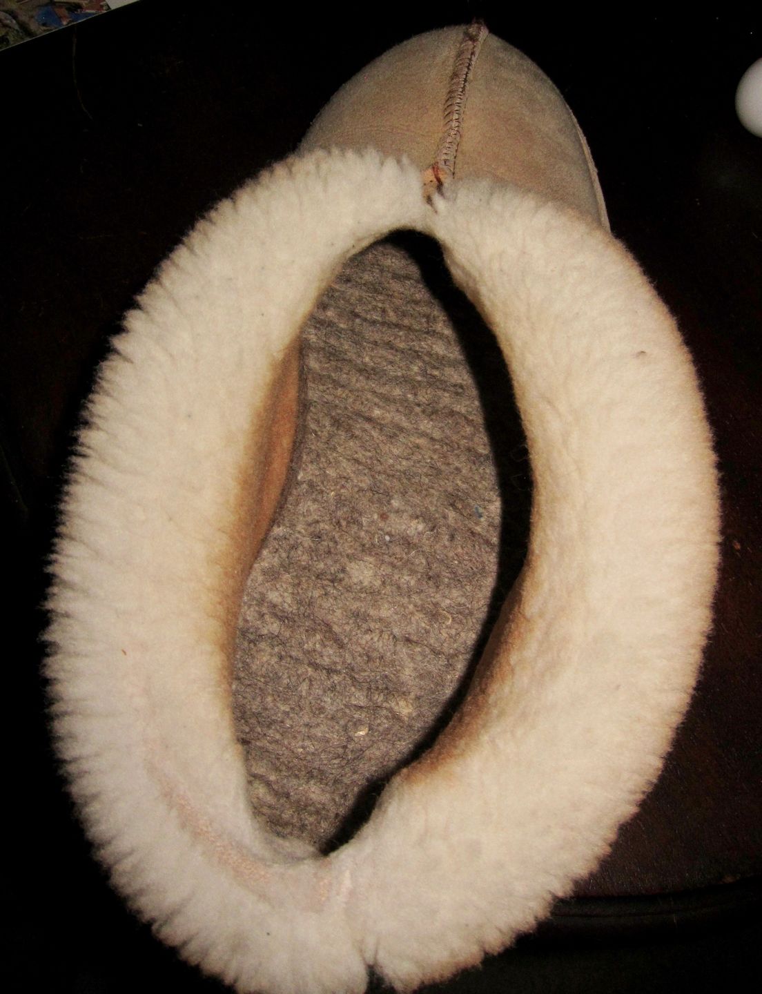Customer photo review of Wool Felt Insoles - 13mm Thick