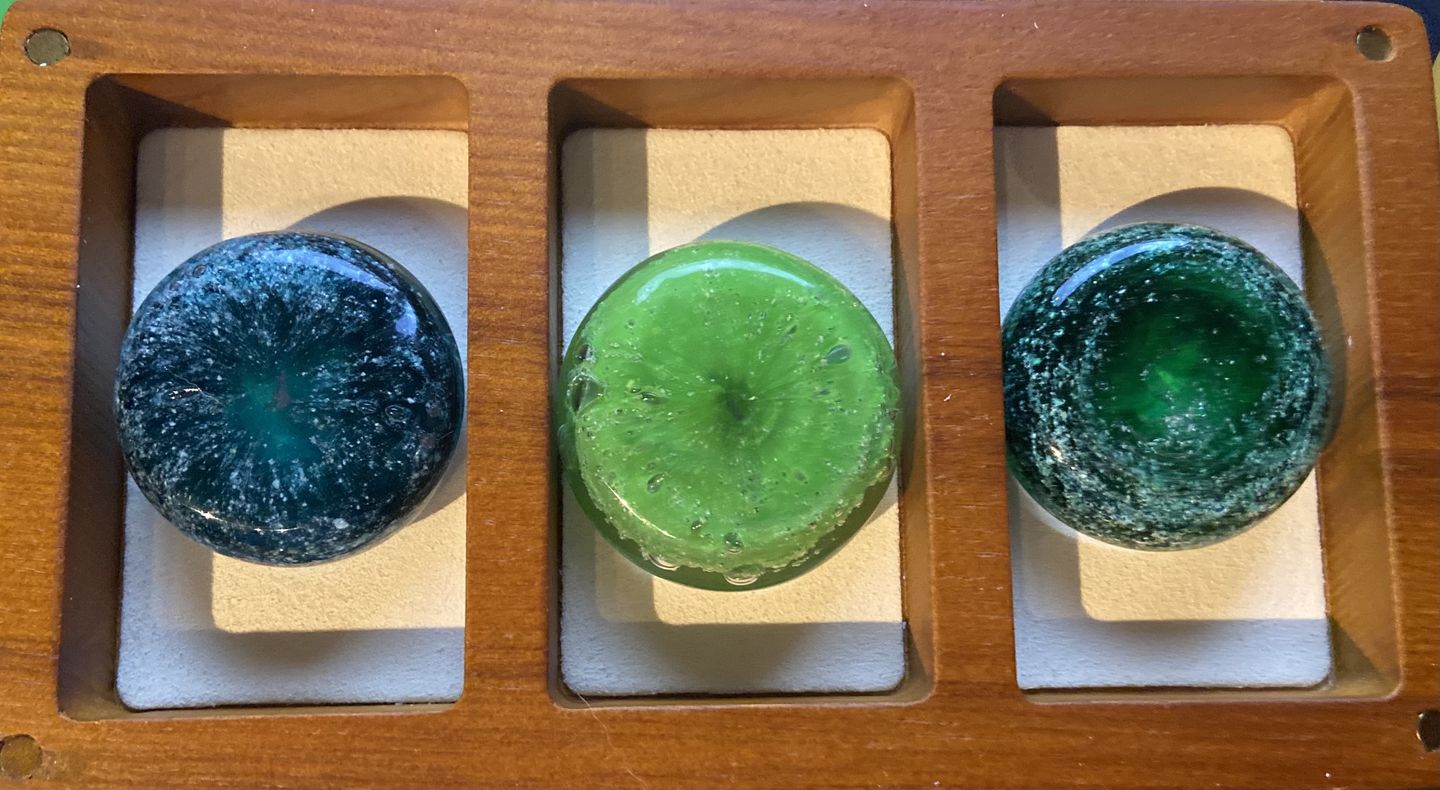 Customer photo review of Soul Stones with Infused Cremation Ashes