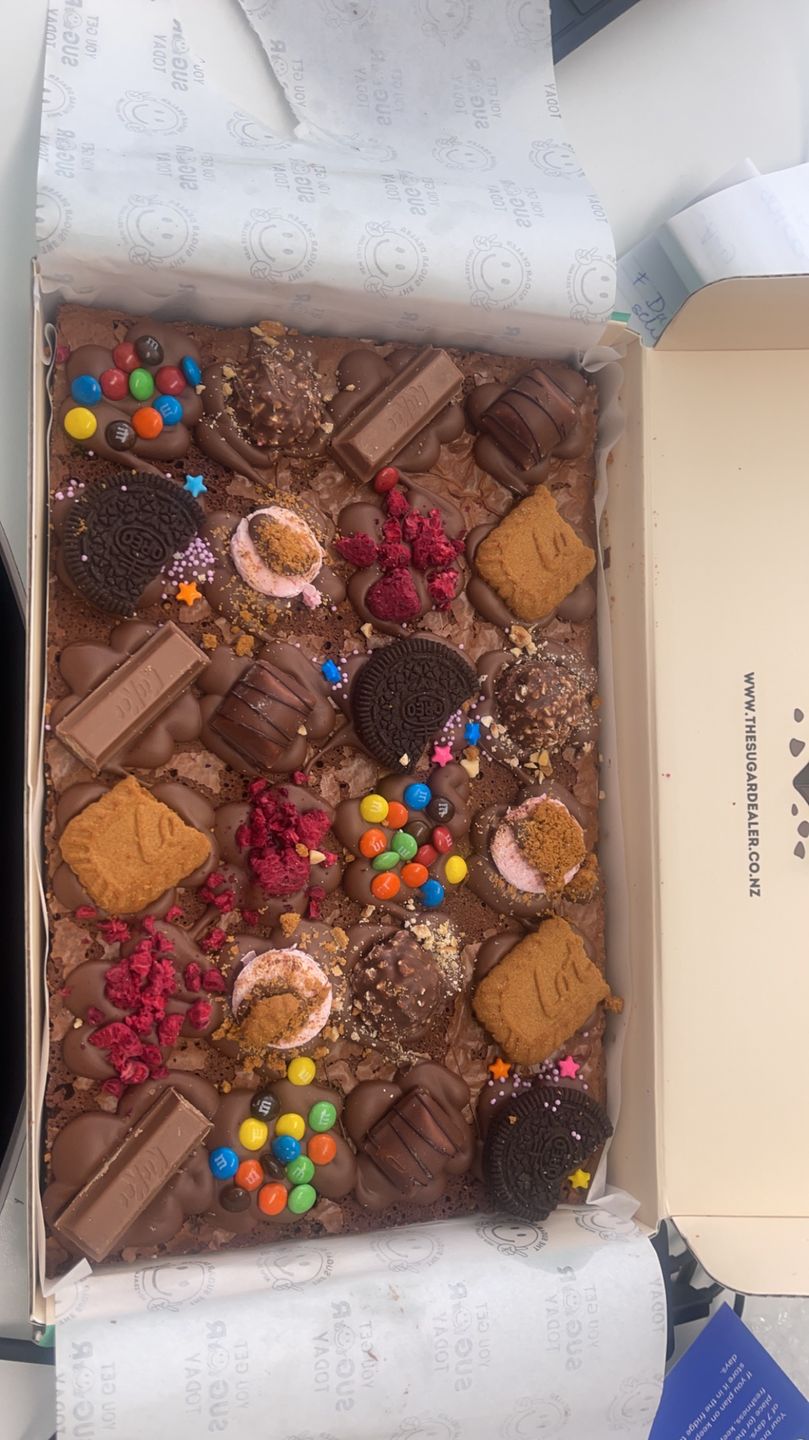 Customer photo review of Mega mixed assortment brownie