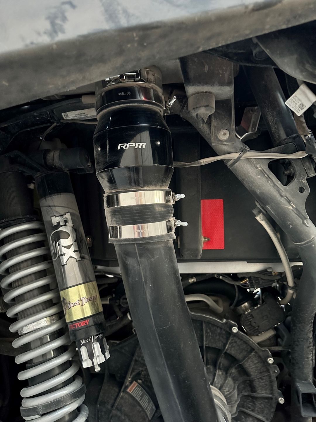 Customer photo review of RPM RZR Pro XP & Turbo R "ECF" Electric Clutch Blower Fan Kit ~ Lower Clutch / Belt Temperature