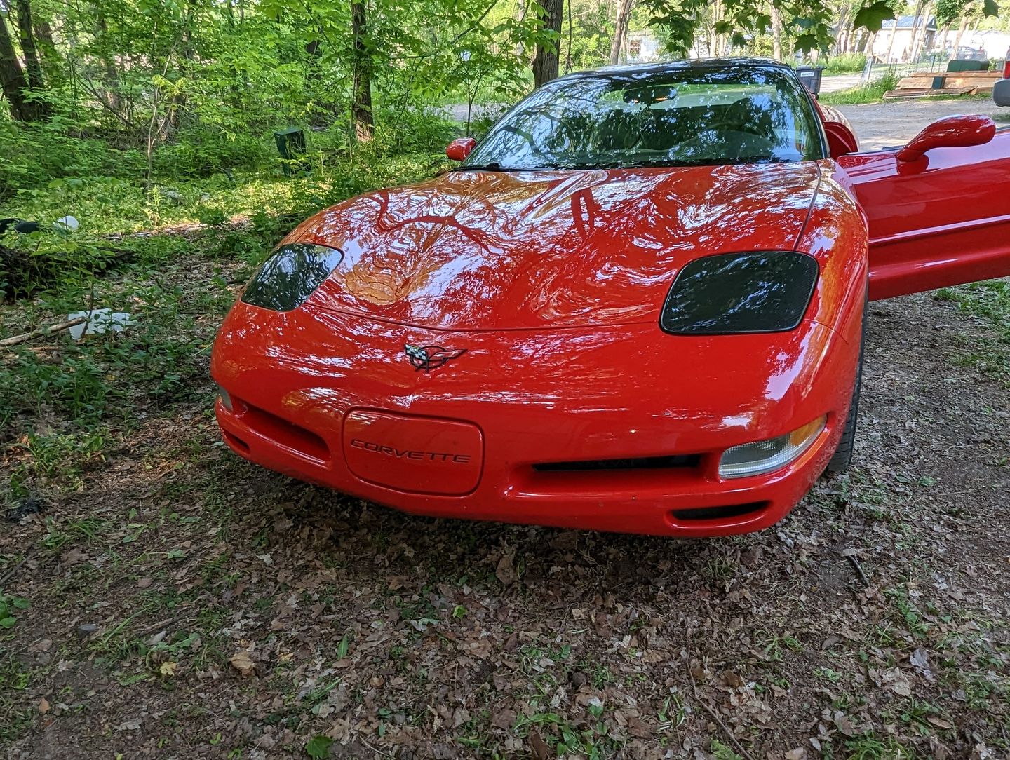 Customer photo review of Chevrolet Corvette C5 Carbon Fiber Front Headlight Covers