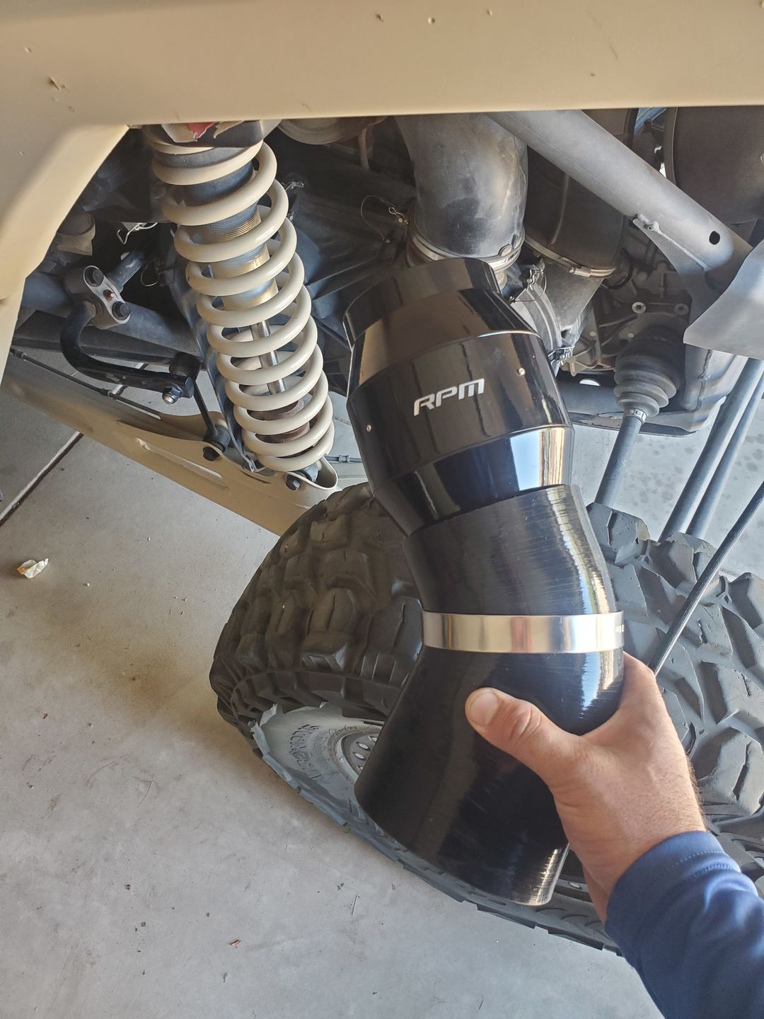 Customer photo review of RPM Can-Am Maverick X3 "ECF" Electric Clutch Blower Fan Kit ~ Lower Clutch / Belt Temperature