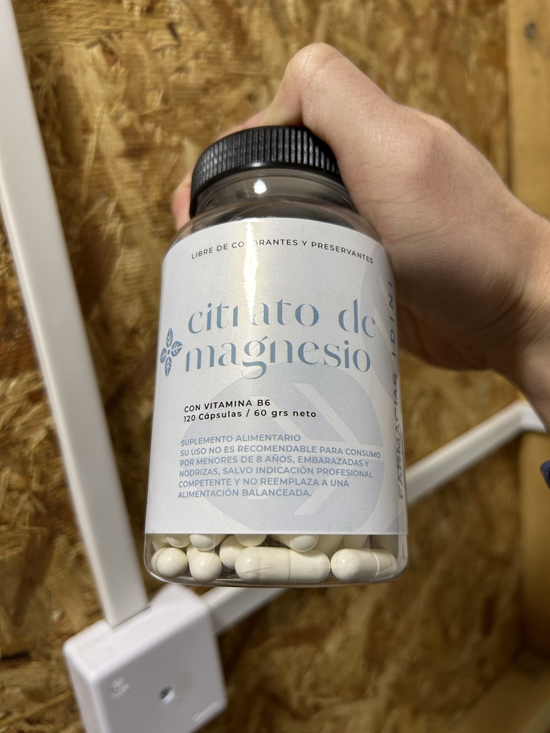 Customer photo review of Citrato de Magnesio + Vitamina B6 120 Capsulas (IDINI)