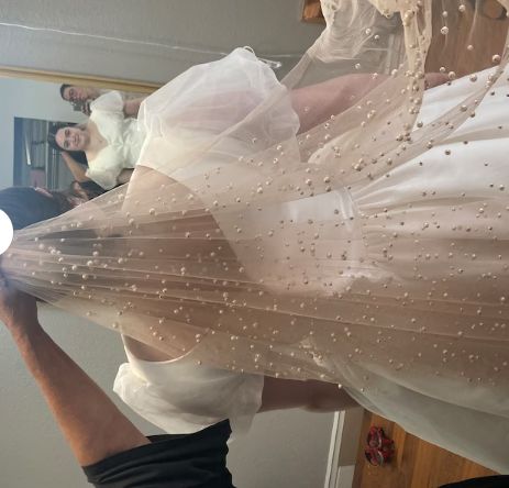 Customer photo review of Skin Tone Pearl Tulle