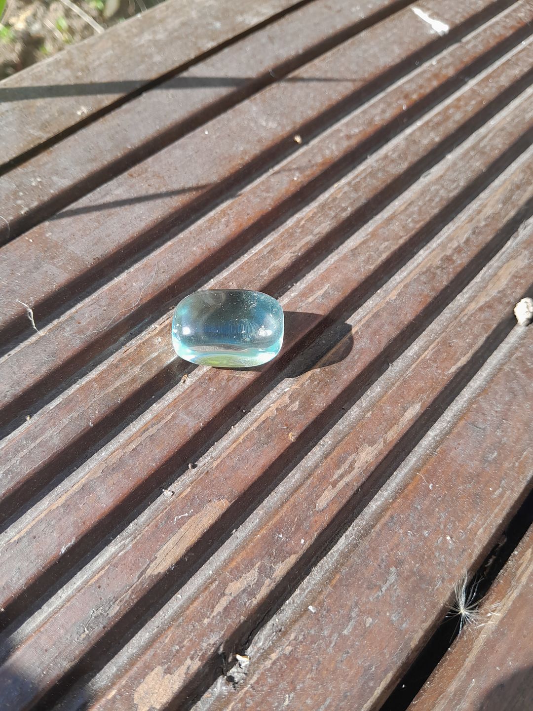 Customer photo review of Blue obsidian - Tumblestone