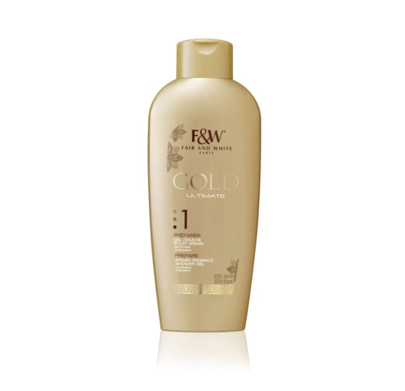 Customer photo review of Fair and White 1: Gold Argan Shower Gel 1000ml / 33.81 fl Oz