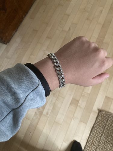 Customer photo review of Bracciale Drippin Cuban - Silver