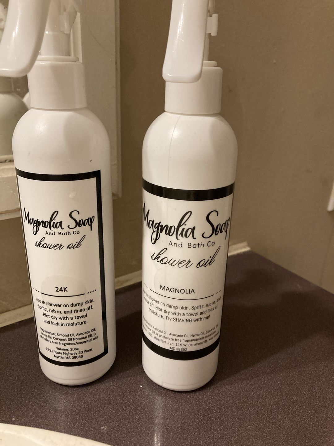 Customer photo review of Shower Oil