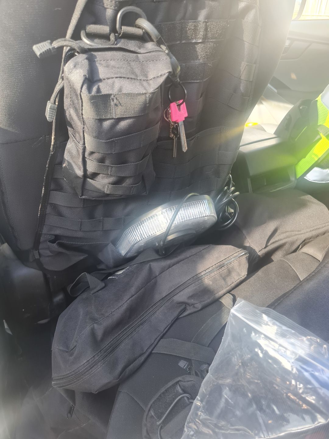 Customer photo review of Tactical MOLLE Seat Organizer v2