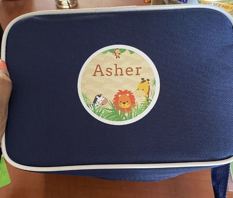 Customer photo review of Lunch Bag - Blue