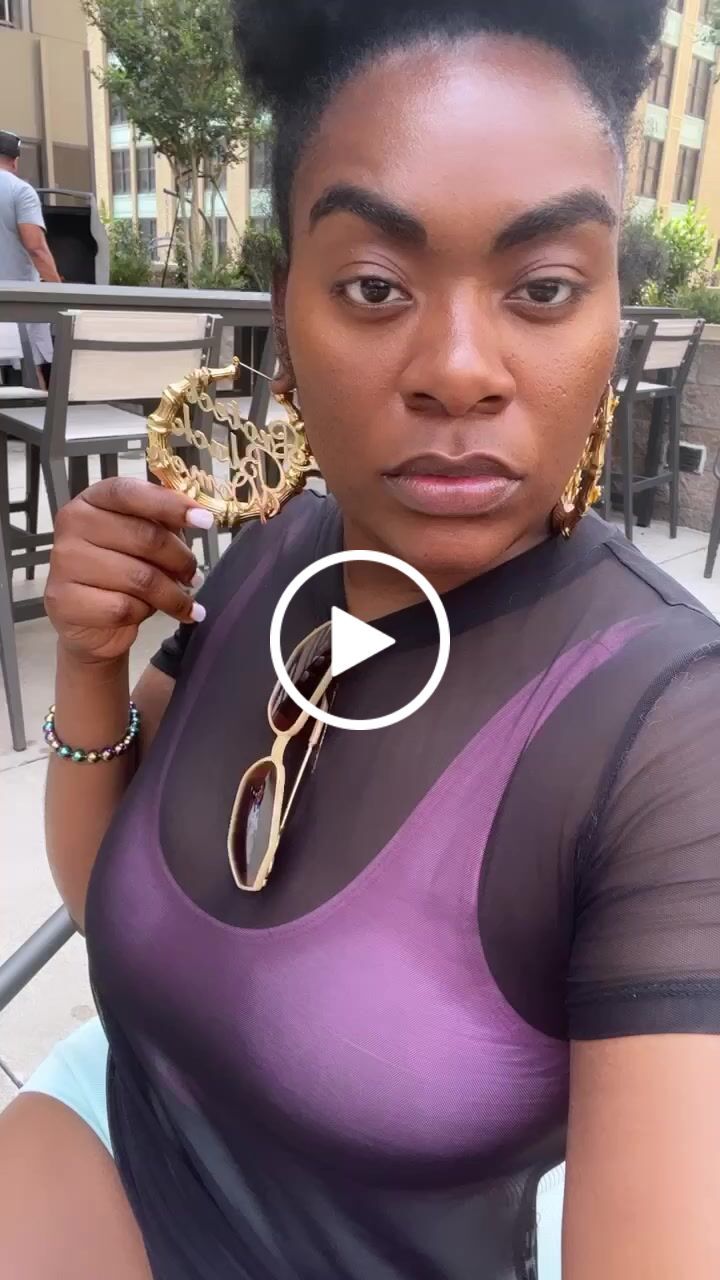 Customer video review of 18k Gold Plated Protect Black Women Bamboo Hoop Earrings