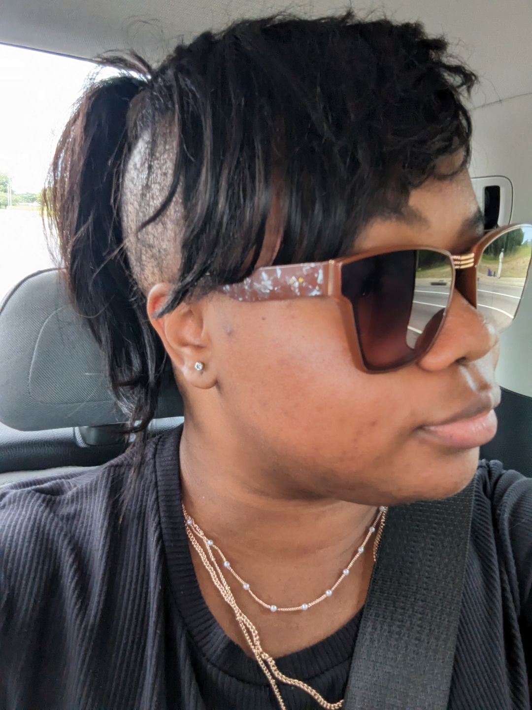 Customer photo review of Relaxed Light Yaki Tape In Hair Extension