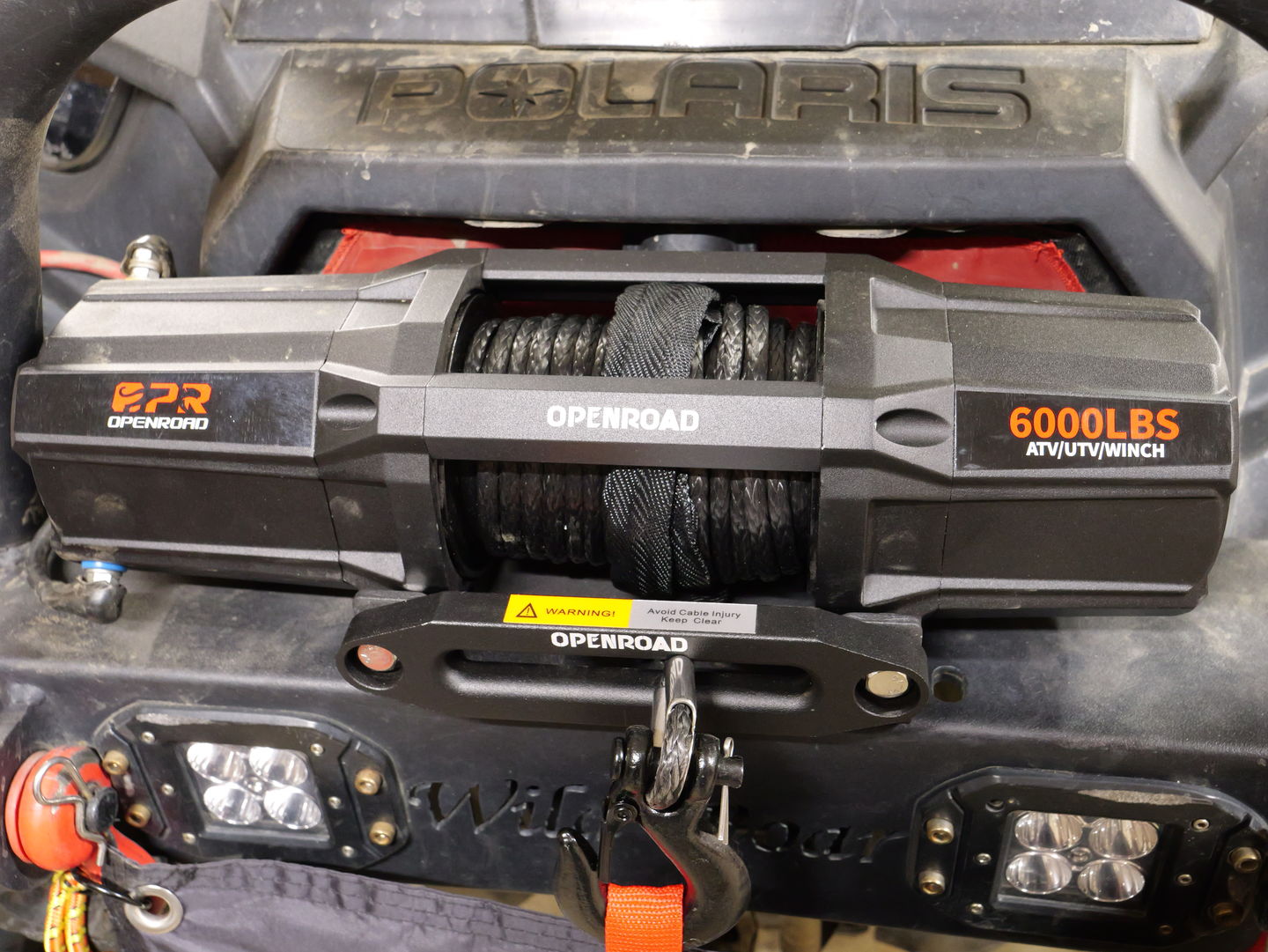 Customer photo review of OPENROAD 6000lbs 12 Volts Electric Winch, Winch for UTV