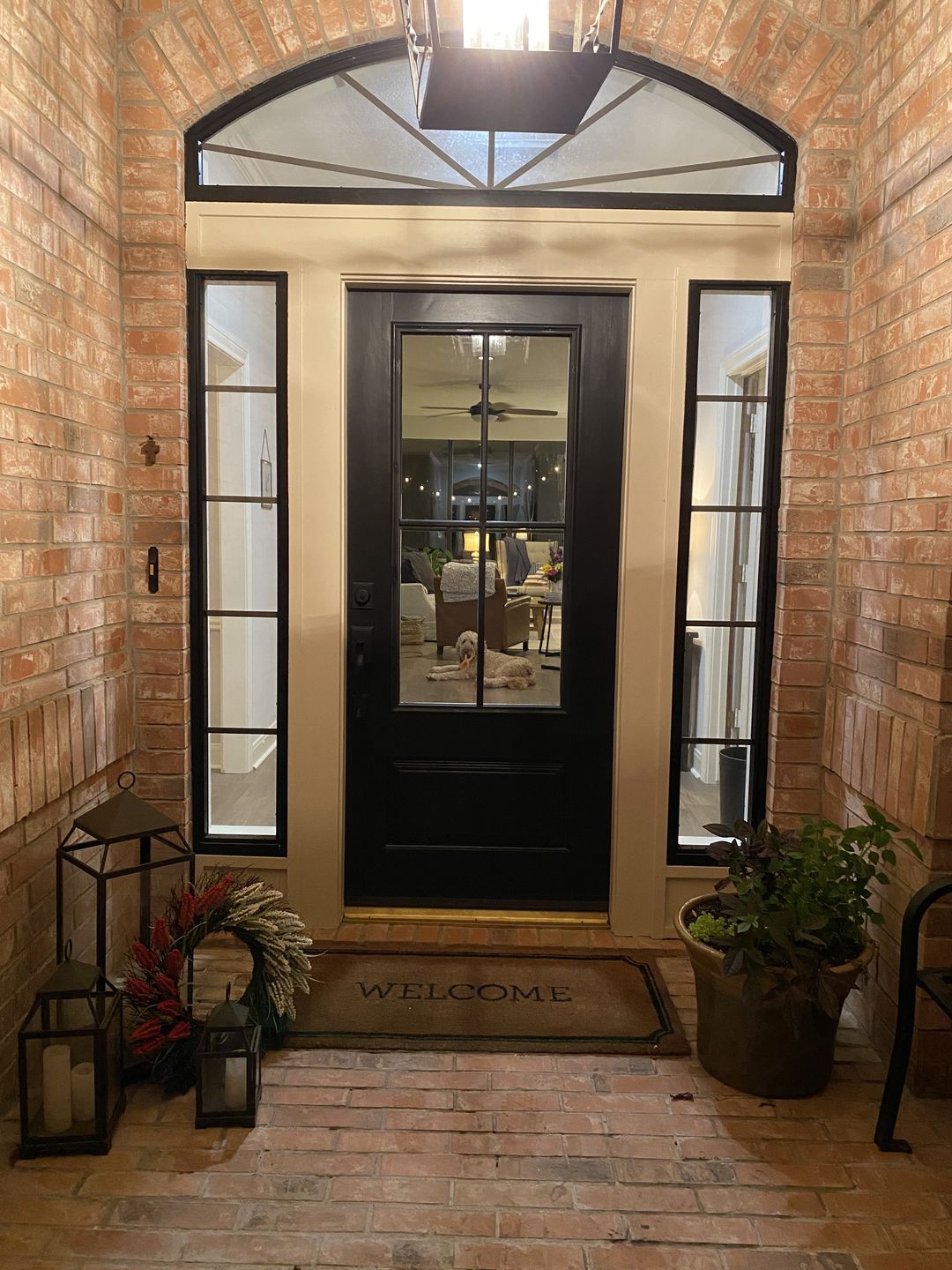 Customer photo review of Clear 4 Lite Glass and Frame Kit (3/4 Lite 24" x 50" Frame Size)