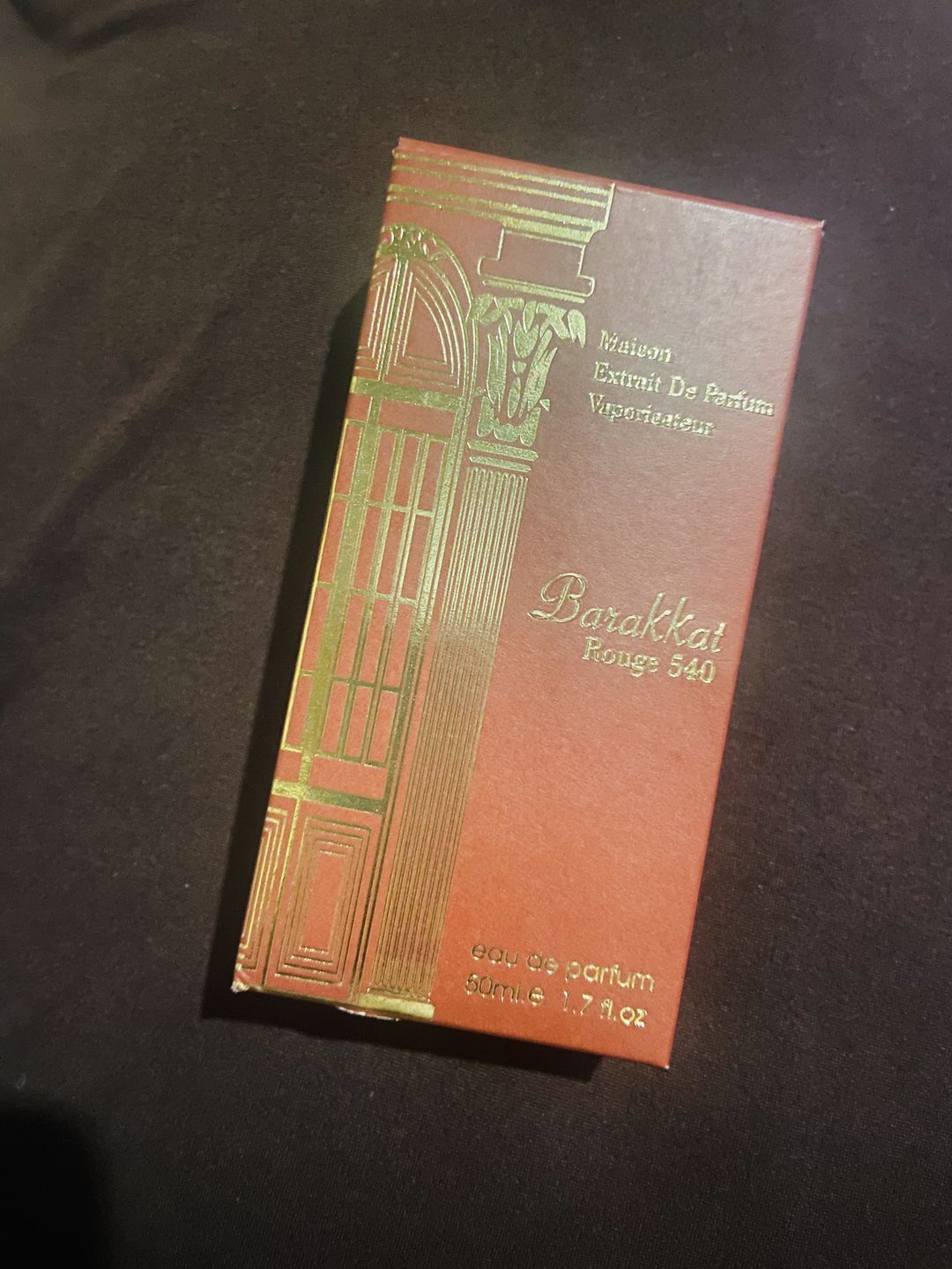 Customer photo review of Barakkat Rouge 540 Extrait edp 50ml