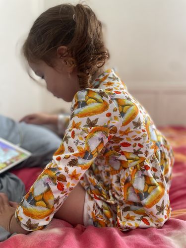 Customer photo review of Maple Fox Long Sleeve Pocket Dress