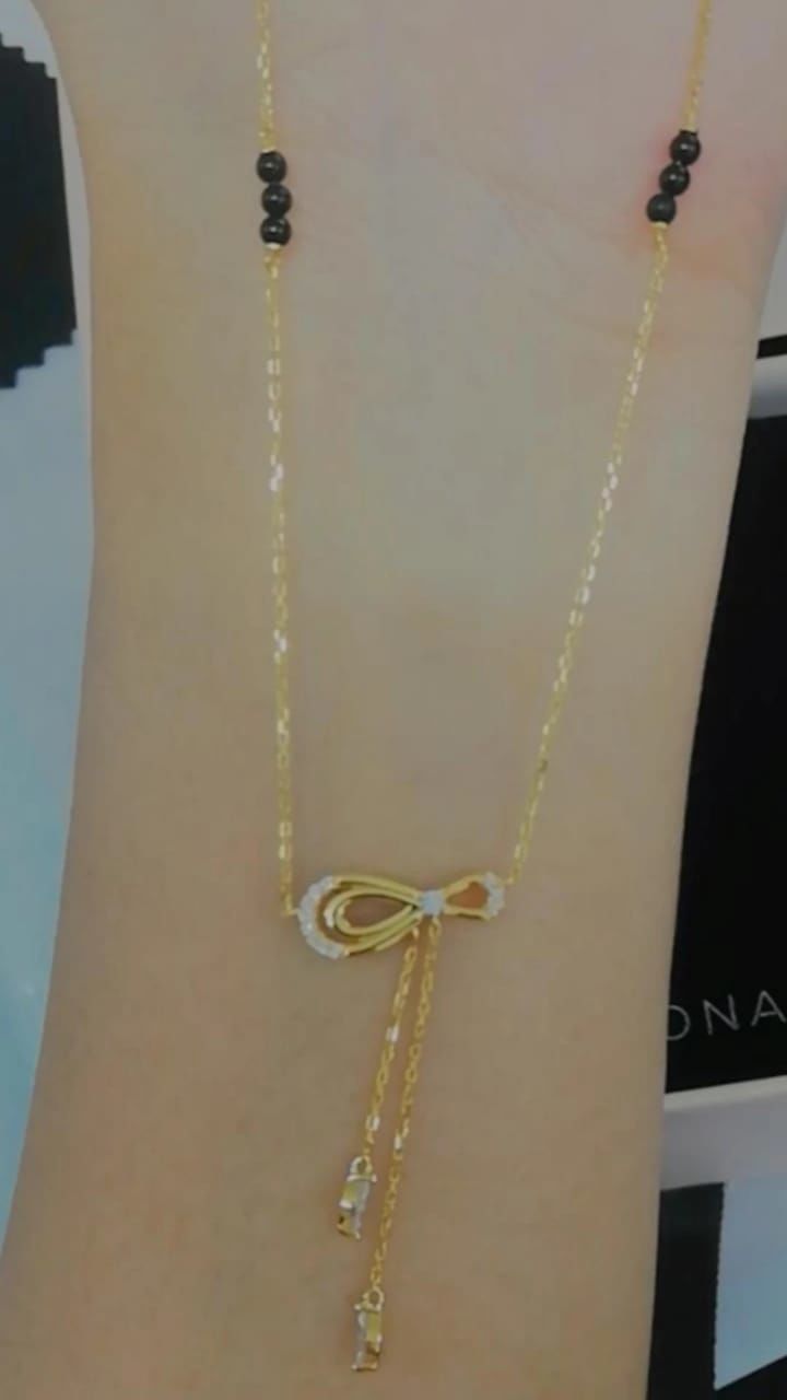 Customer photo review of Bhavani Diamond Mangalsutra | BIS Hallmarked | 18k Gold Vermeil
