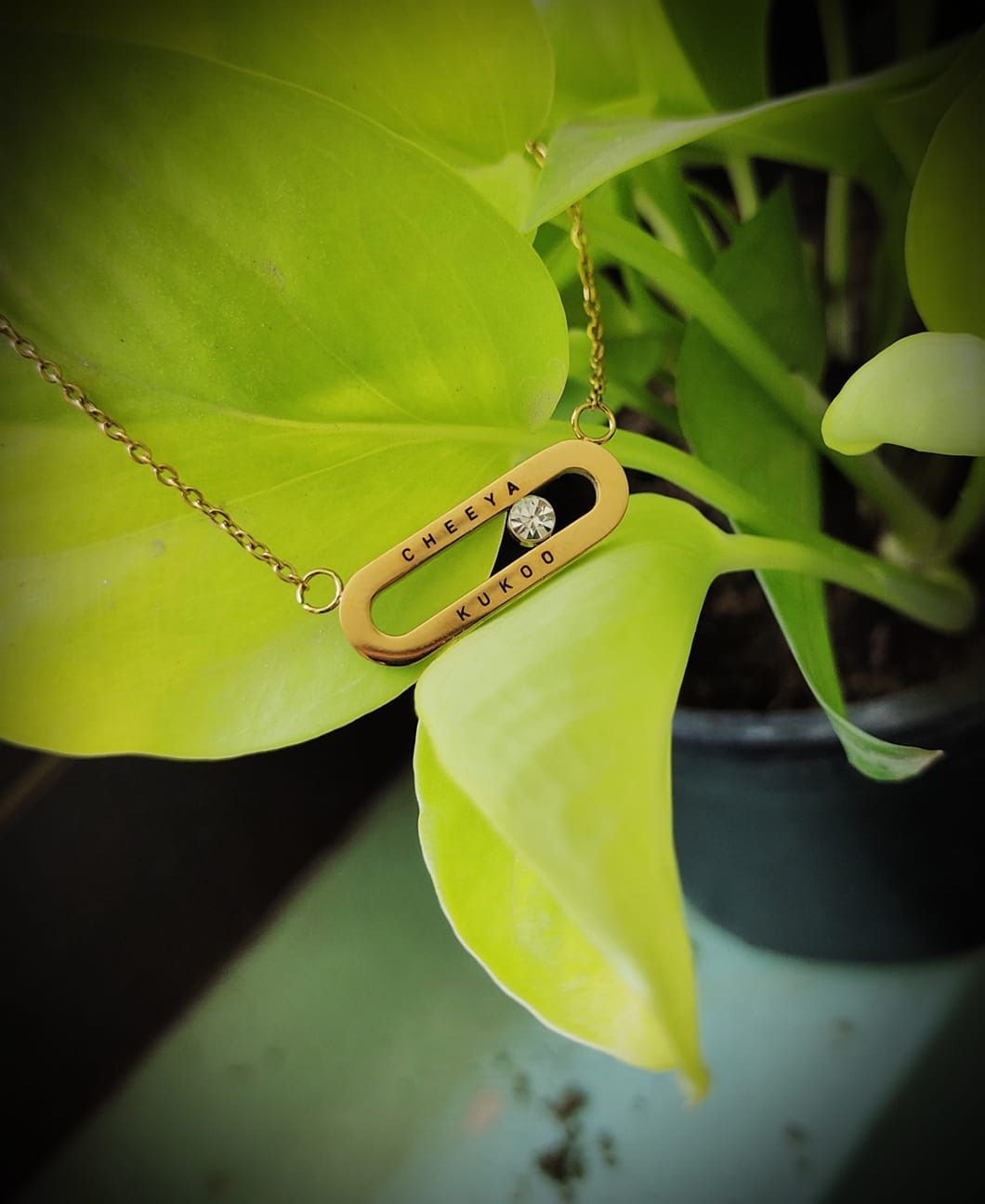 Customer photo review of Personalised Eternal Pendant