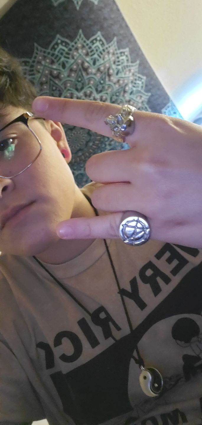 Customer photo review of ANARCHY SIGNET RING
