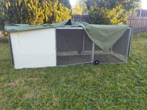 Customer photo review of Canvas Cover for Chicken Coop / Chicken Tractor