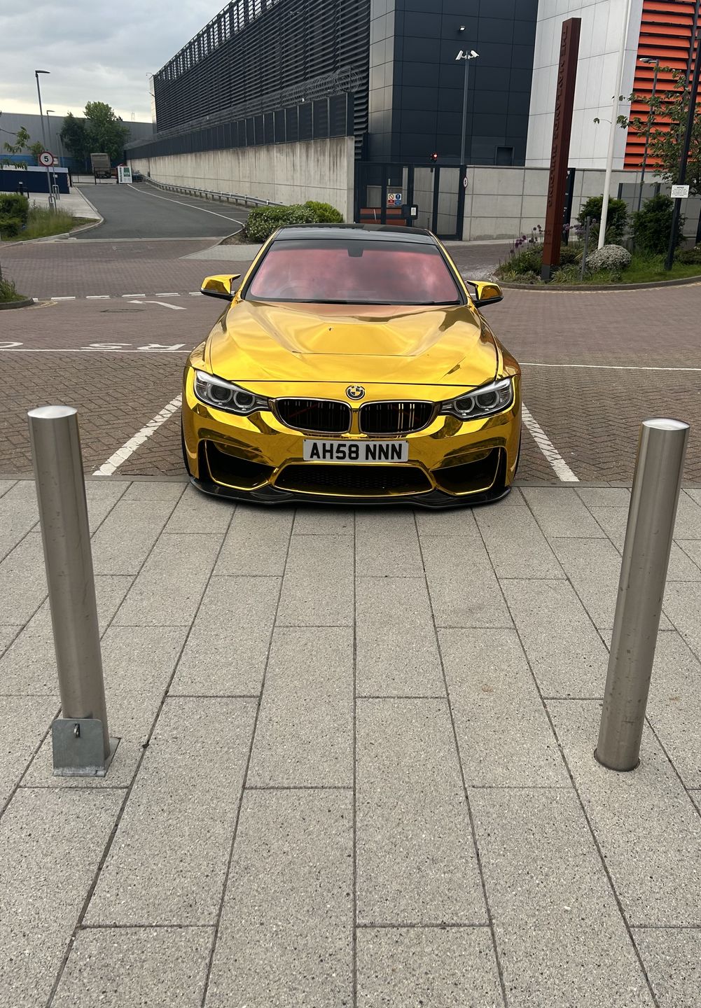 Customer photo review of Mirror Chrome Gold Vinyl Wrap