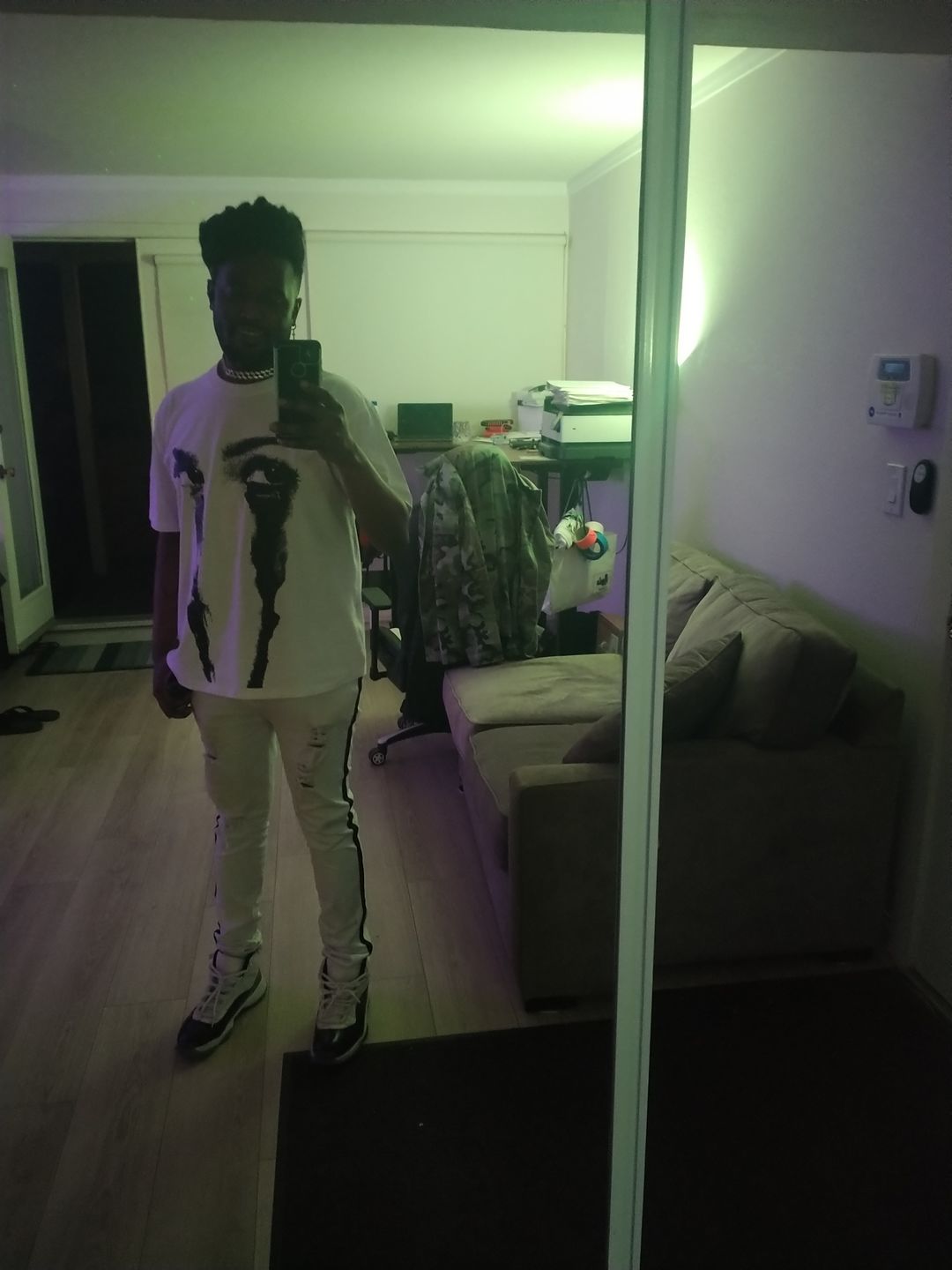 Customer photo review of Portrait Depiction Print Tee