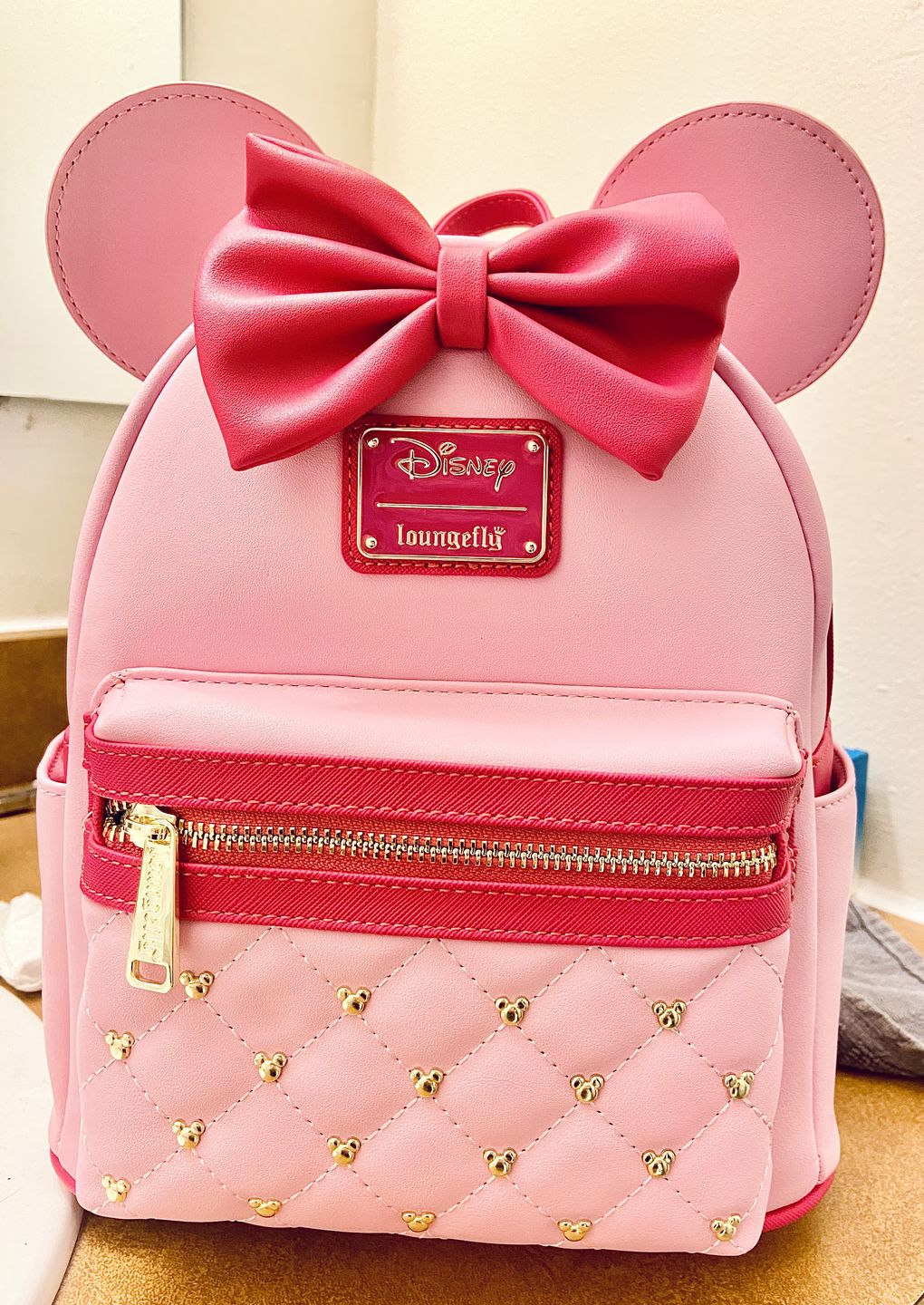 Customer photo review of 707 Street Exclusive - Loungefly Disney The Minnie Mouse Classic Series Mini Backpack - Strawberry Macaron