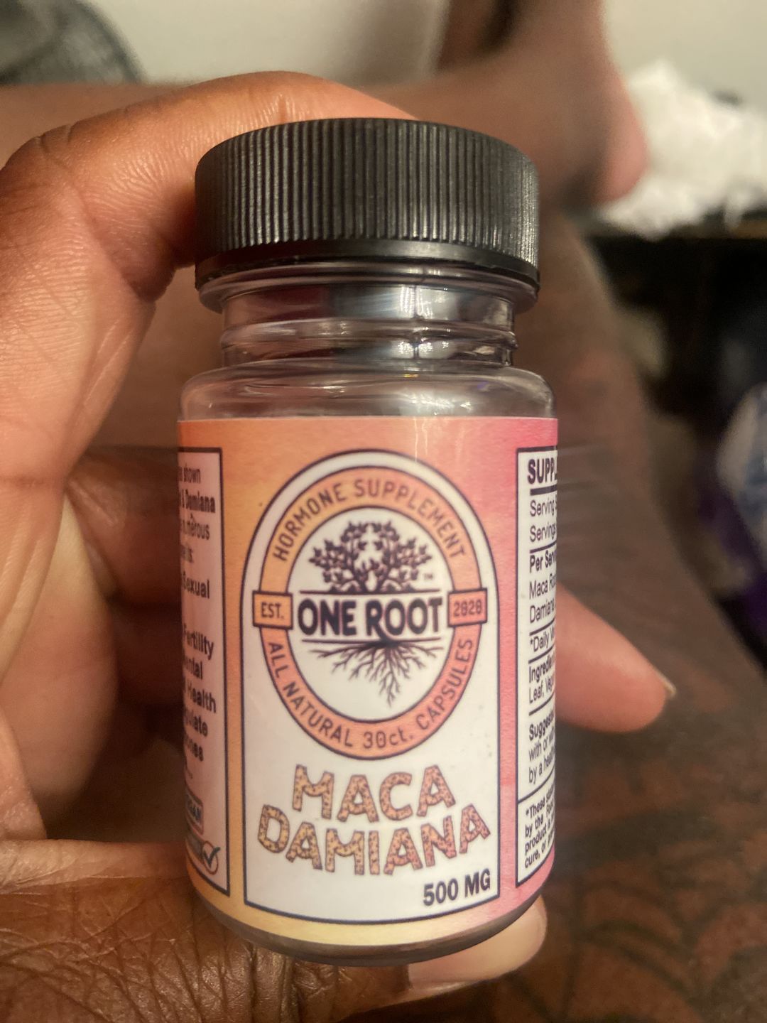 Customer photo review of Maca + Damiana Capsules: 30ct