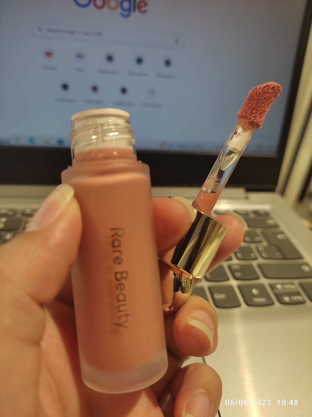 Customer photo review of Soft Pinch Liquid Blush