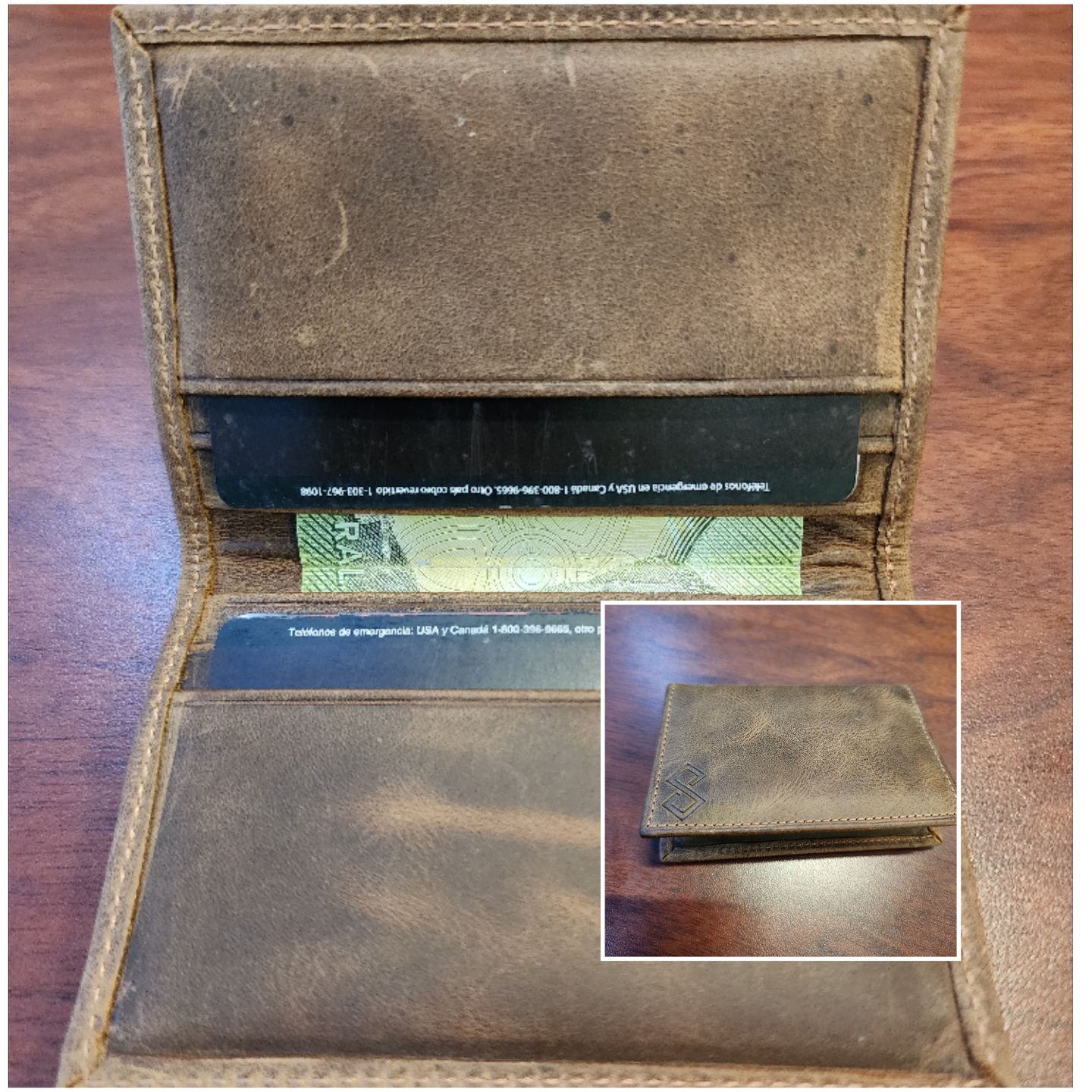 Customer photo review of Tarjetero Clásico