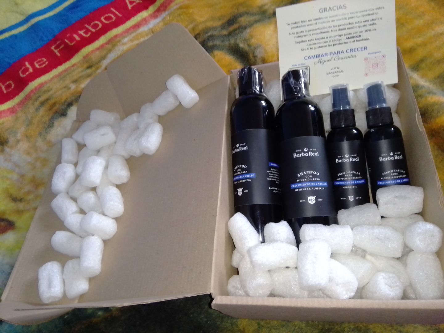 Customer photo review of Kit Adiós Alopecia