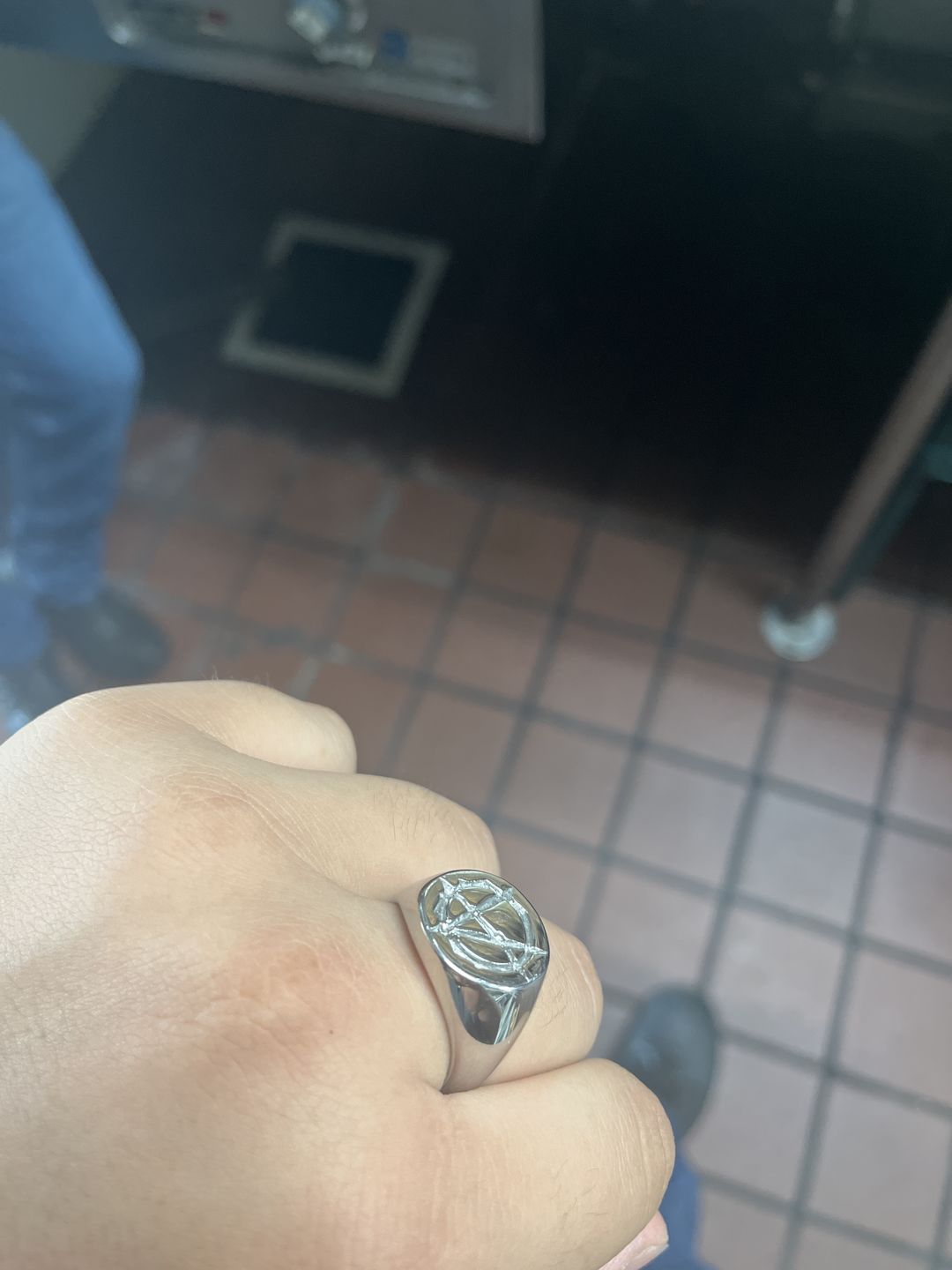 Customer photo review of ANARCHY SIGNET RING