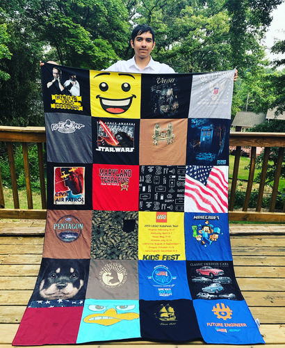 T-shirt quilt featuring university of maryland terrapins by Malin from MD