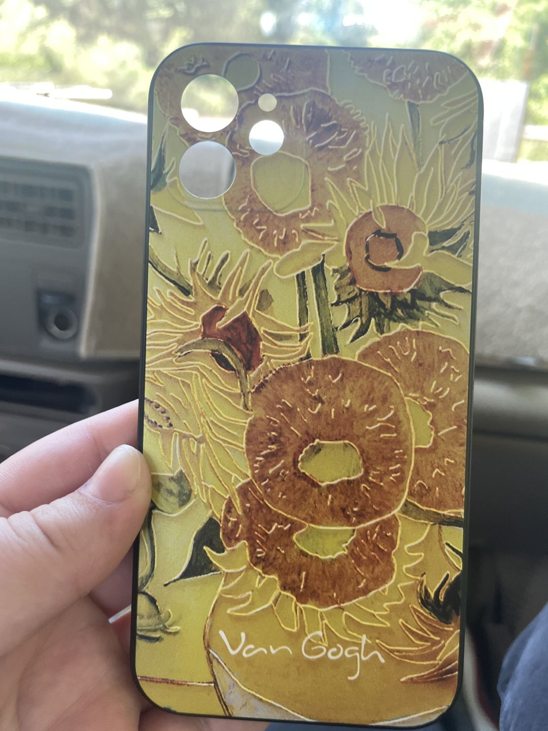 Customer photo review of Van gogh embossed iPhone cases