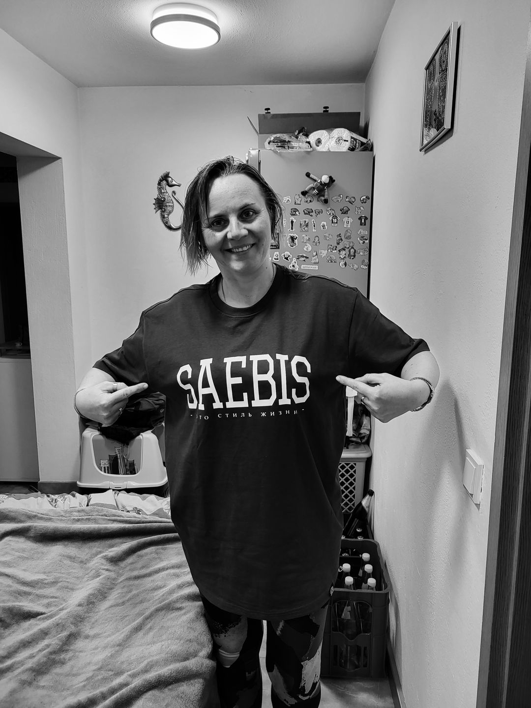 Customer photo review of Lifestyle Damen T-Shirt Kleid königsblau by SAEBIS®