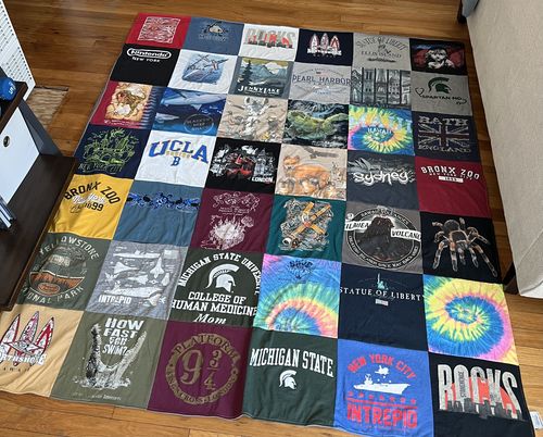 T-shirt quilt featuring michigan state spartans by Renata from CA