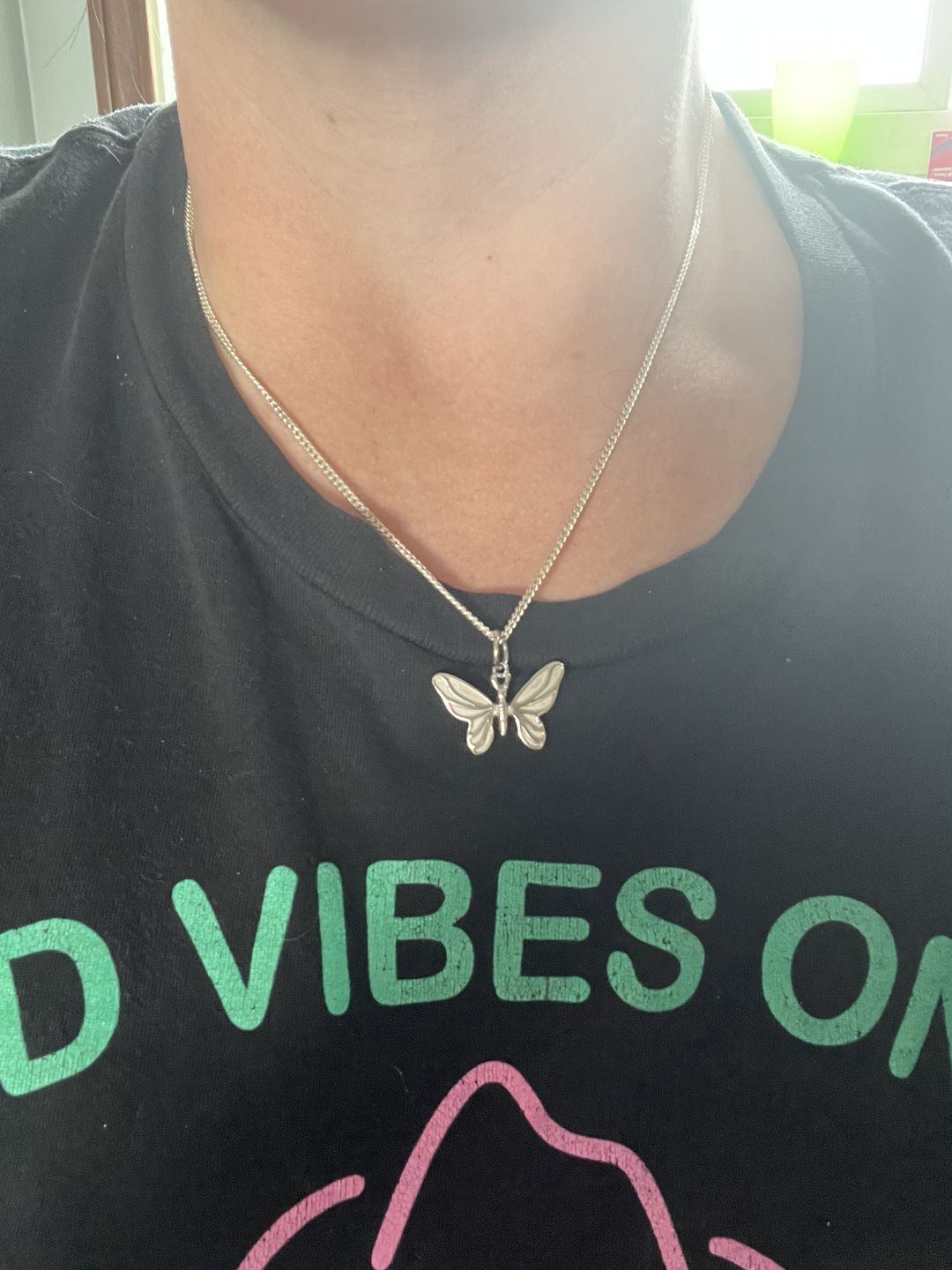 Customer photo review of BUTTERFLY PENDANT