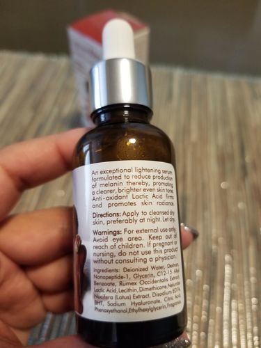 Customer photo review of Omic Lightenup Lactic Acid Active Intense Brightening Serum - 30ml